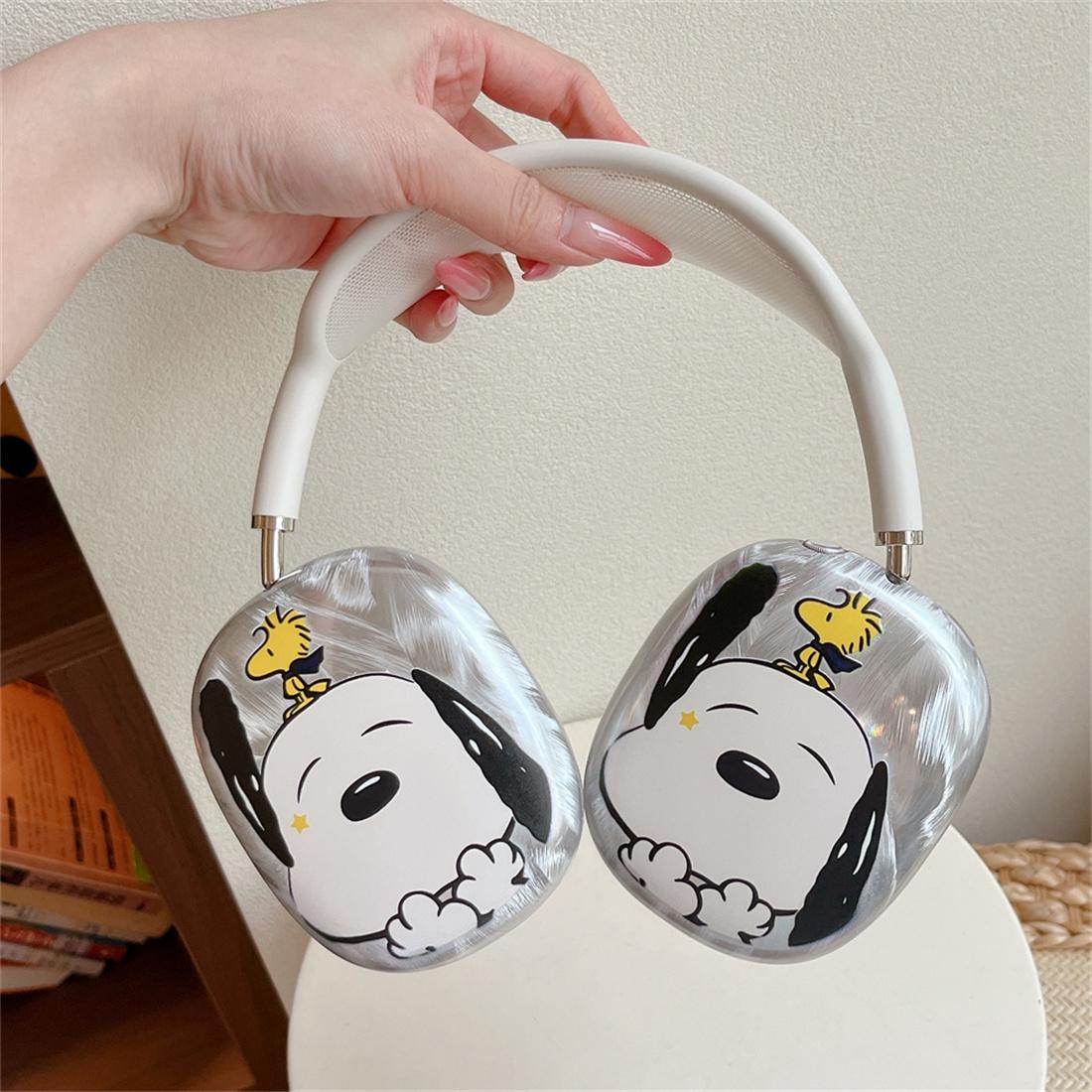Funny cartoon Snoopy Earphone case Shockproof cover for Apple Airpods Max Cute Headphone case Airpods Max Cover Fashion Fundas For Airpods Max
