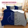 Set Copripiumino Trapuntato con Motivo Futebol Clube do Porto Decorazione per la Casa Regalo (1 * copripiumino + 2 * federe senza imbottitura)