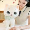 Plush Bowknot Cat Toy Cartoon Stuffed Animal Doll Room Decoration Kids Gift
