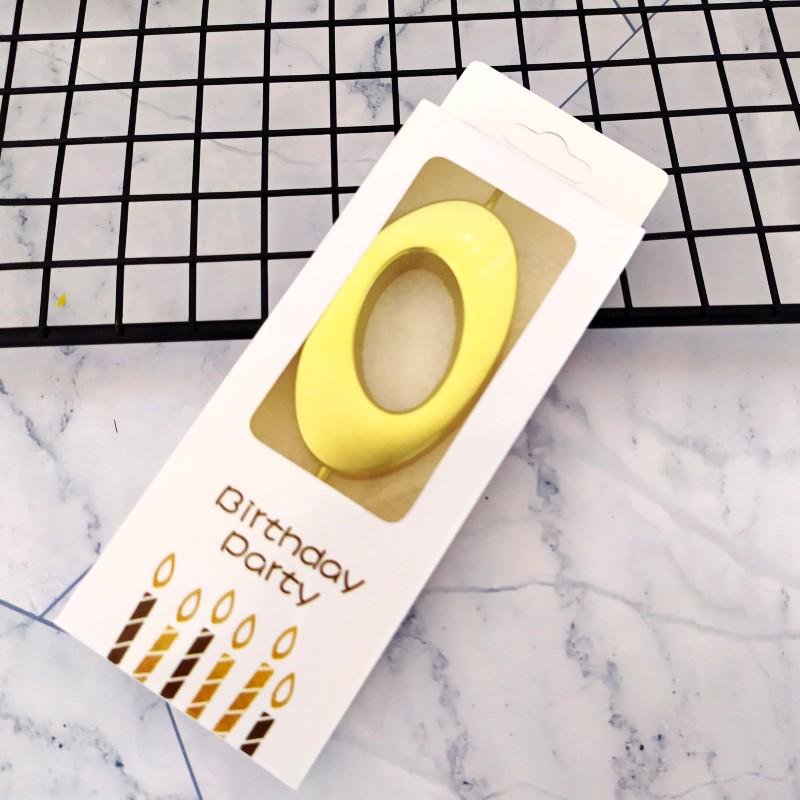 Gold Smokeless Number Candles for Baby's First Birthday Cake - Individual Pack, Creative Design