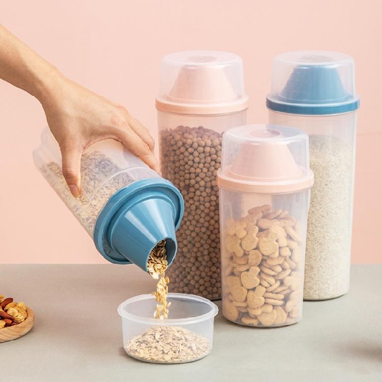 Plastförseglad burk Stor matförvaringslåda Spannmål Snacks Förvaringsburk Kök Matbehållare Matförvaringstank