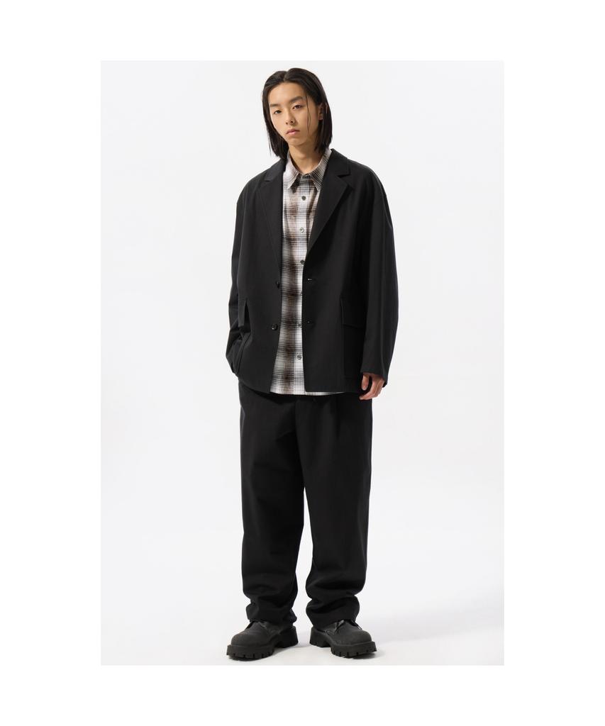 Keoseuuteommellou Black Wide Fit Cotton Setup Pants Cwpas25242Bkx