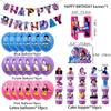 Kpop Demon Hunters Birthday Party Banner Decoration Set With Balloons And Background For Anime Fans