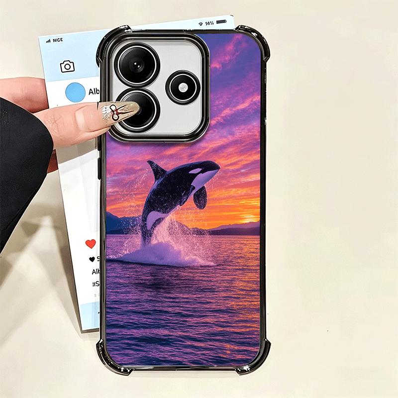 Orca Ocean Pattern Soft Phone Case For Xiaomi Poco X7 X8 Pro Max X6 X5 X3 F8 Ultra F7 M8 M7 M5S Redmi 15C 15A 15 14C 13C 12C 13