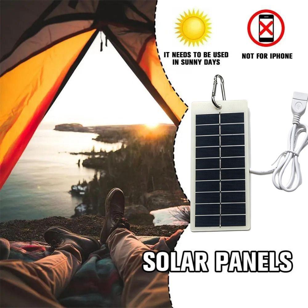 5V 1.5W Solar Panel Charger Versatile Power Source Outdoor Solar Charger Outdoor Charging