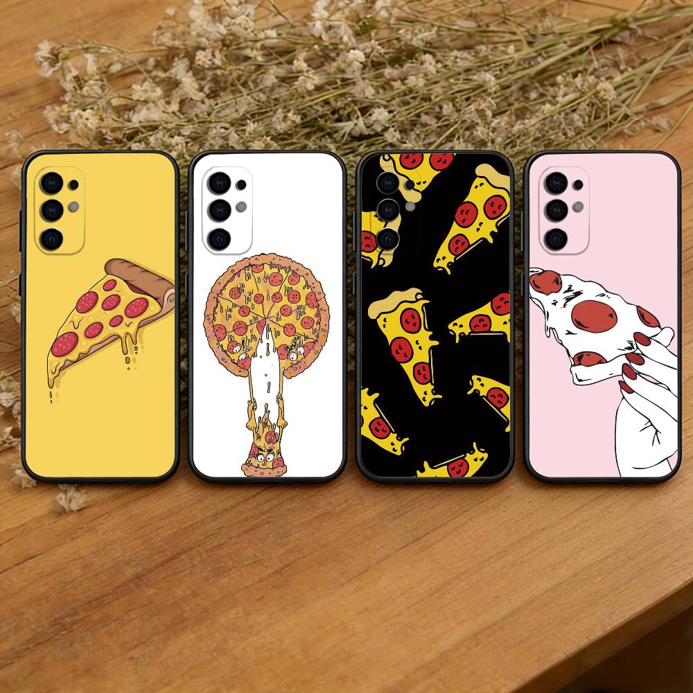 Pizza Handyhülle Für Samsung S25,S24,S21,S22,S23,S30,Ultra,S20,Plus,Fe,Weiche Silikon Schwarze Hülle