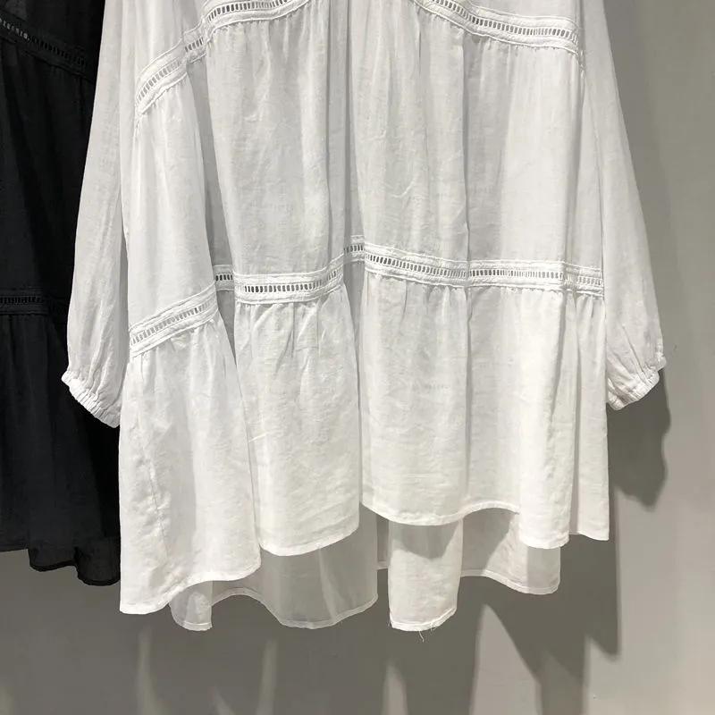 Women Summer Solid Color Long Sleeve V-neck Tops Causal Thin Blouse Tops