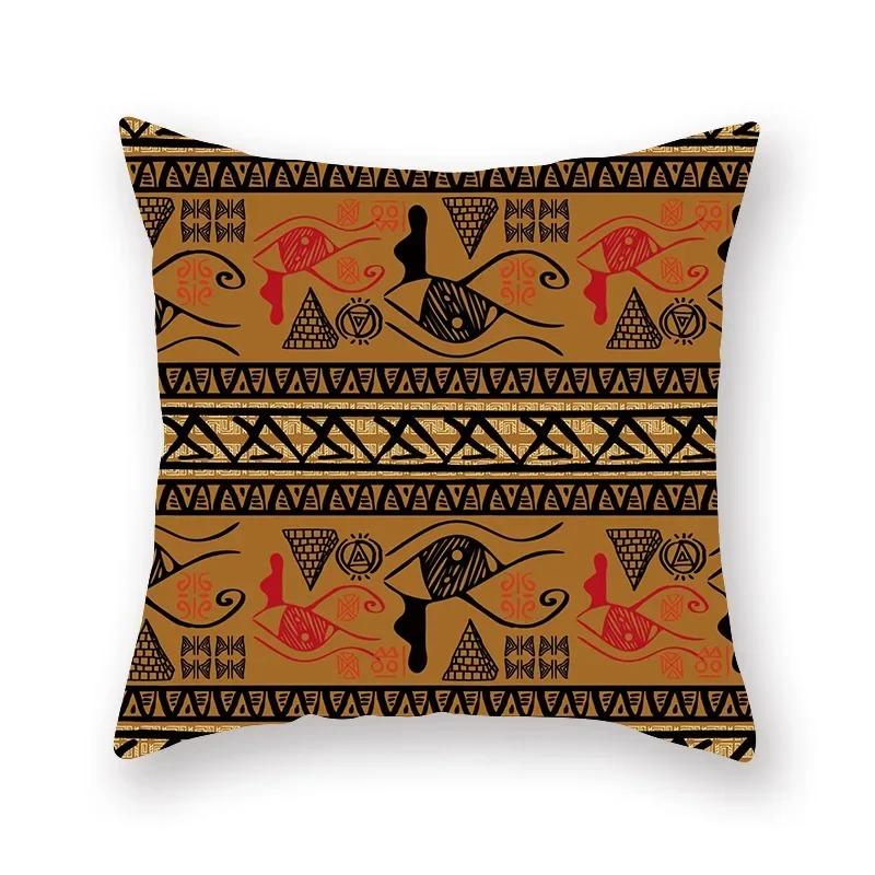 Retro Religious Ethnic Pattern Print Series Pillow Cover Bohemian Home Decor Bedroom Room Living Room Sofa Cushion Cover