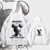 Disney Mickey Mouse Mechanical Mickey Hooded Sweater Men's and Women's Autumn and Winter Fashion Long Sleeve Top Don't Touch Me