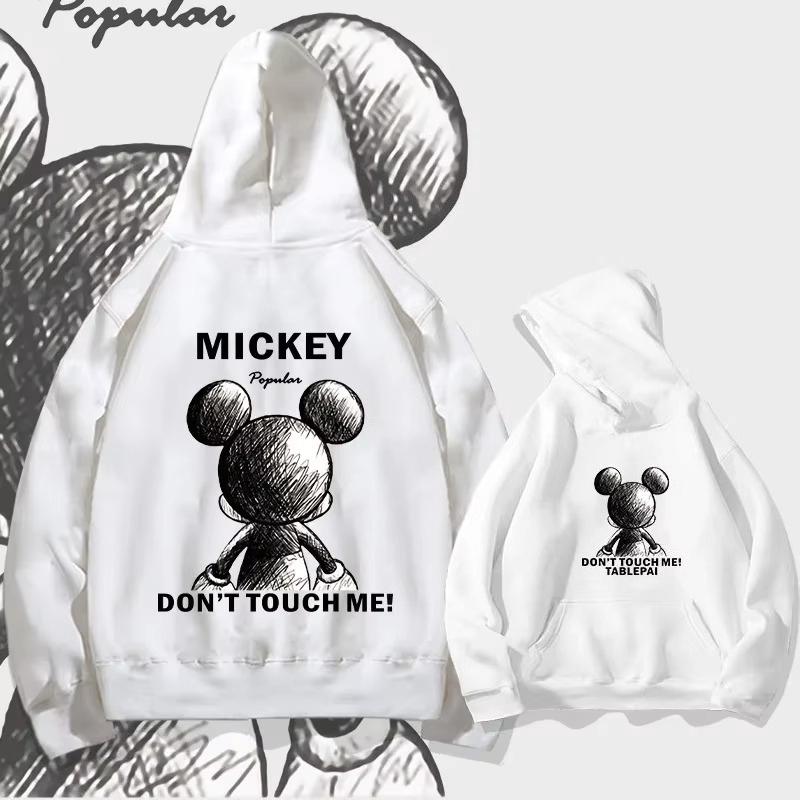 

Disney Mickey Mouse Mechanical Mickey Hooded Sweater Men s and Women s Autumn and Winter Fashion Long Sleeve Top Don t Touch Me 3XL