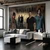 Supernatural Brothers Wall Tapestry Aesthetic Wall Hanging Printed Fabric Blanket Decorative Tapestries for Bedroom Living Room Home Decor