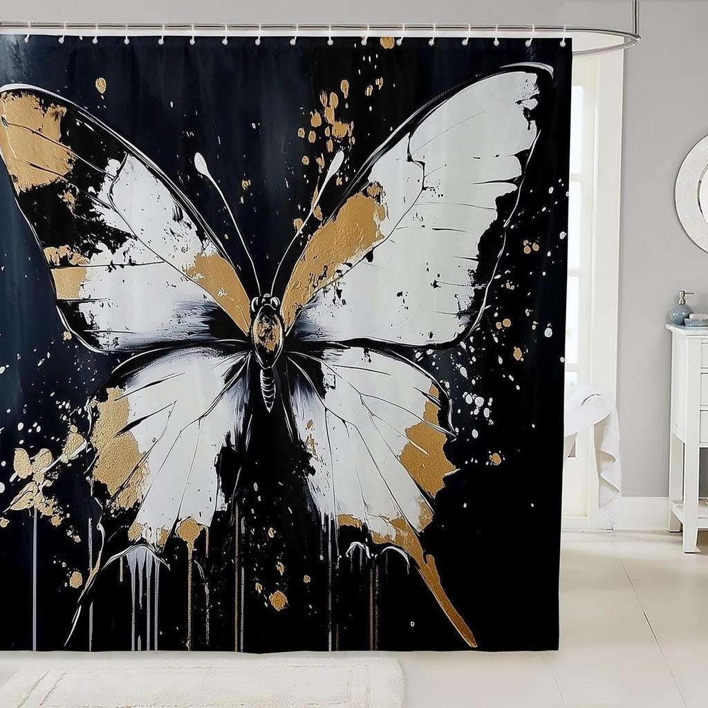 Funny Golden Retriever Shower Curtain for Bathroom Decor Kids Puppy Dog Bath Curtain Boys Girls Dachshund Bathroom Accessories