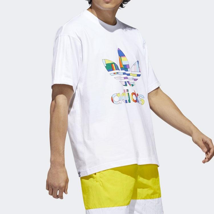 adidas originals Flag Lag Fill Tee Sports Short Sleeve White Men's GD0953
