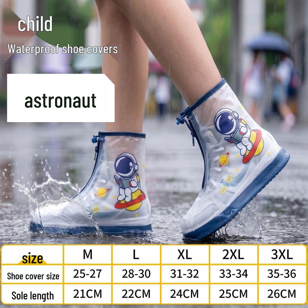 Children's Waterproof Non-slip Rain Boot Covers: Durable, Lightweight, Thickened Footwear for Baby Boys and Girls