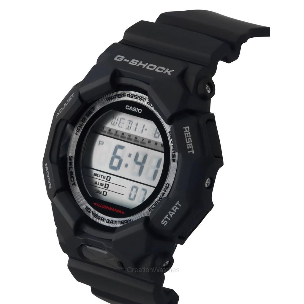 Casio G-Shock Digital Bio-Based Black Resin Strap Black Dial Quartz GD-010-1 200M Men's Watch