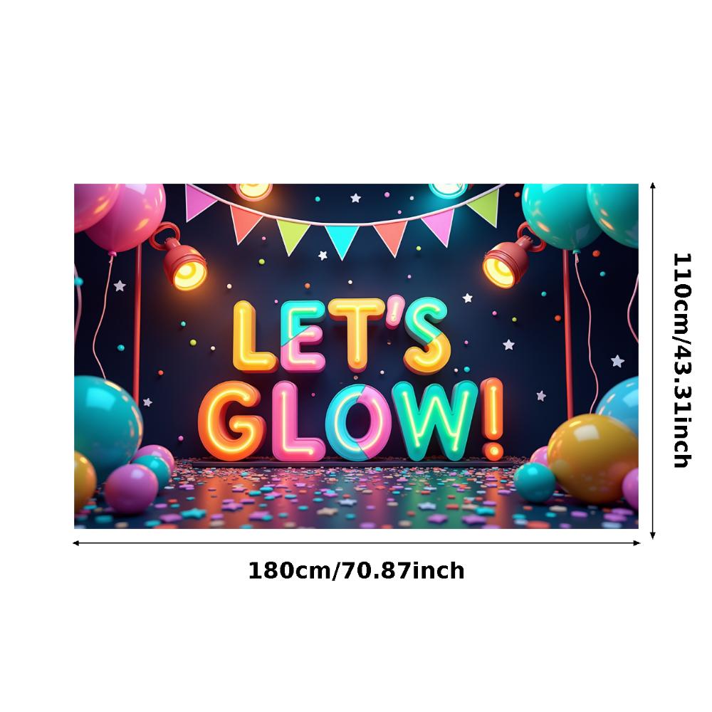 Photo Prop LED Neon Banner Party Decoration Glow Effect Neon Sign For Festival Decoration Party Celebration Night Event