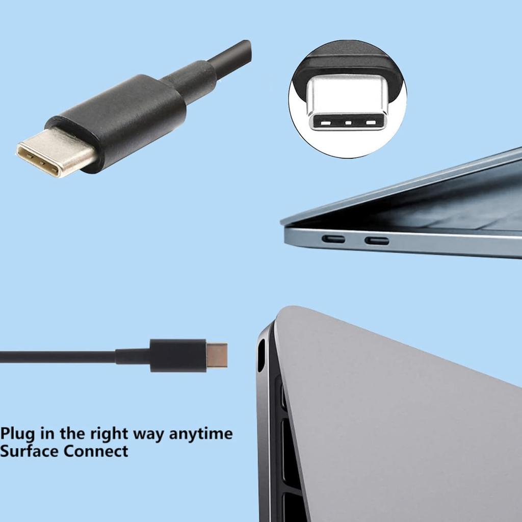 65W USB-C Laptop Charger Compatible with Dell XPS Latitude 5000 Series Laptop Cord