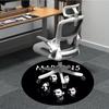 1PC Maroon 5 Office Round Rug Perfect for Office Non-Slip Backing, Decorative Floor Mat yy250916036