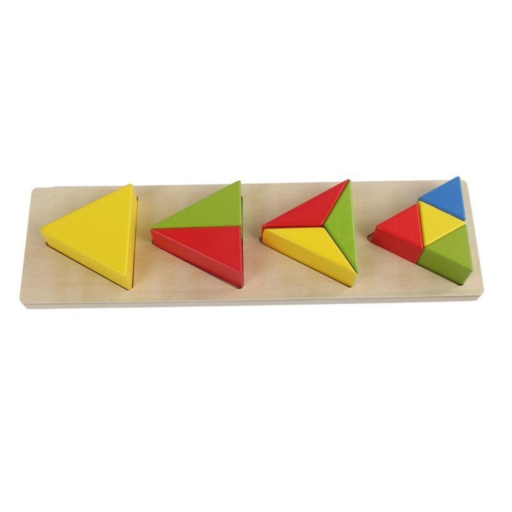 Children's Early Education Educational Wooden Toy Color Geometric Shape Puzzle Shape Building Block Matching Toy