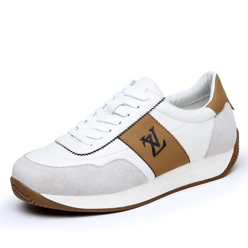 Leather Board Shoes Men's Trendy Versatile Shoes Men's Shoes Breathable Cowhide Men's Light Luxury Trendy Casual Shoes