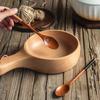 Natural Honey Spoon Kitchen Gadgets Long Handle Dinner Soup Spoon Fork Wooden Spoon Tableware