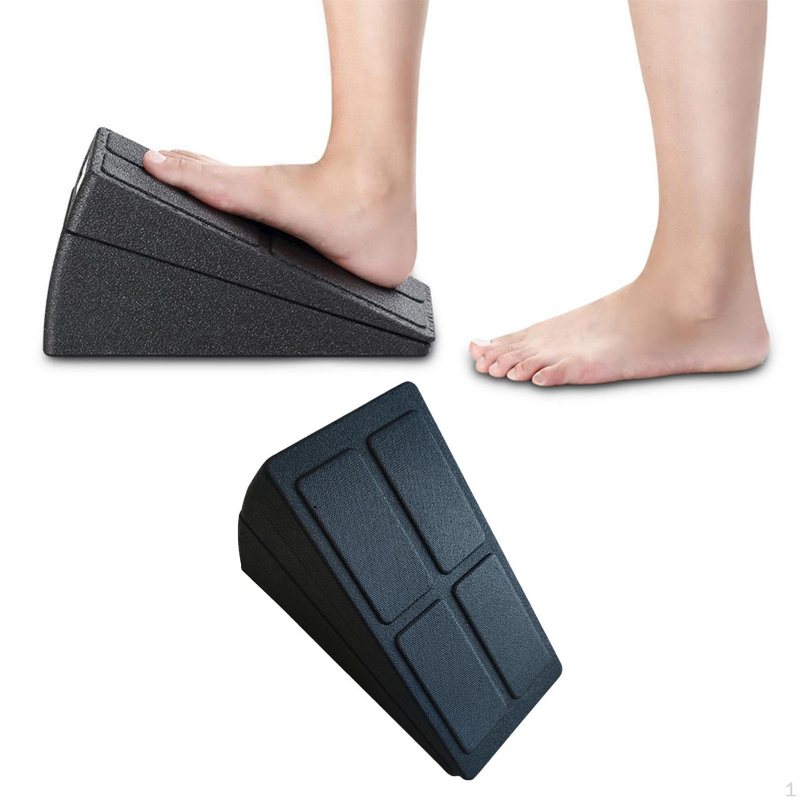 3 шт. Растяжка для икр Пенопластовая наклонная доска Регулируемая Противоскользящая Легкая Многоцелевая для Парка, Black