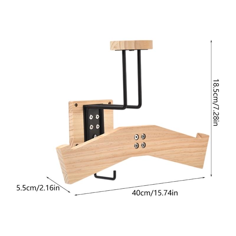 Wooden Storage Organizers Wooden Bicycles Helmet Display Hanger Stand for Helmets and Accessories