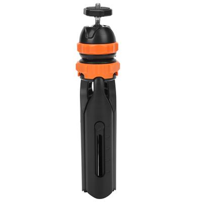 Mini Retractable Tripod 2 Sections Mobile Phone Holder with 360 Degrees  Adjustable Ball HeadOrange