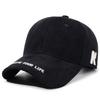 Enlarged Design Letter Embroidery Cap Versatile Sunshade Cap Trendy Face-Slimming Cap  Unisex