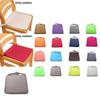 Modern Square Seat Cushion Made Of Soft Polyester Fiber For Comfortable Relaxation In Green And Purple Shades