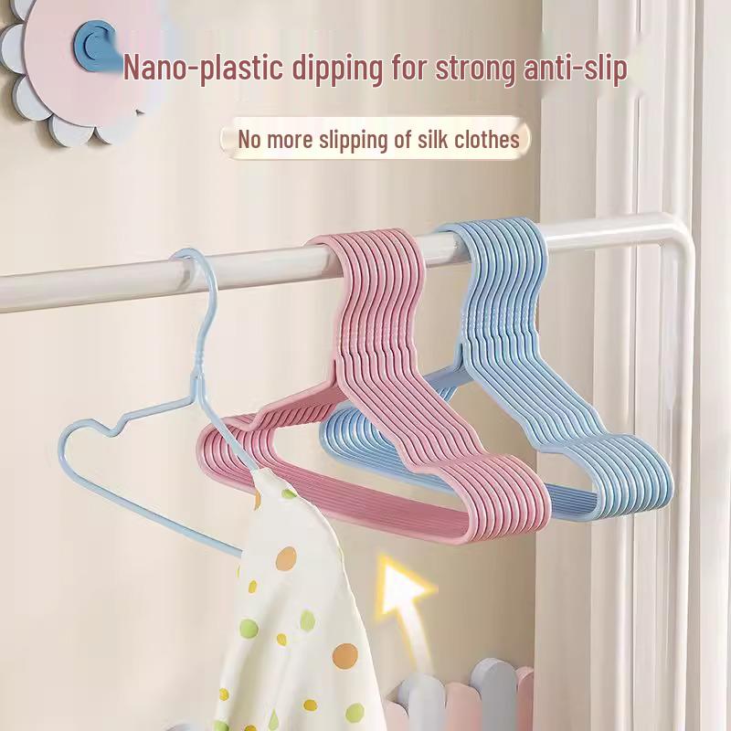 Rutschfeste Kinderkleiderbügel - Keine Abdrücke Baby-, Klein-, Mittel- & Großkinderkleider Aufhängelösung