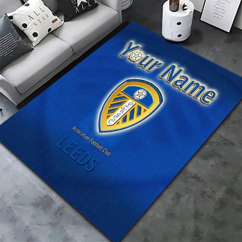 Leeds United Custom Name Carpet Rug for Living Room Bedroom Home Sofa Decoration,Kids Play Non-slip Floor Mat