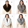 Soft Collar Winter Scarf Warm Plush Shawl For Women Men Lightweight Polyester Cold Weather Accessory