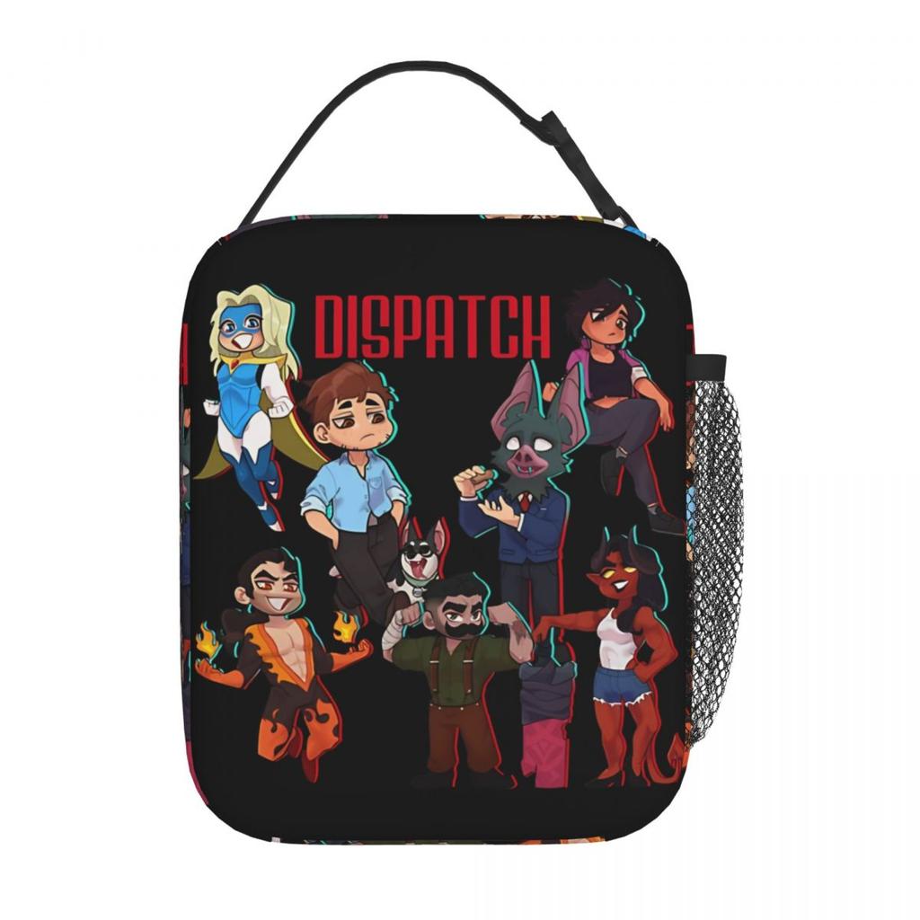 Dispatch Game Mecha Man Eras Tour Product Insulated Lunch Bag For Work Food Storage Bag Leakproof Cooler Thermal Bento Box