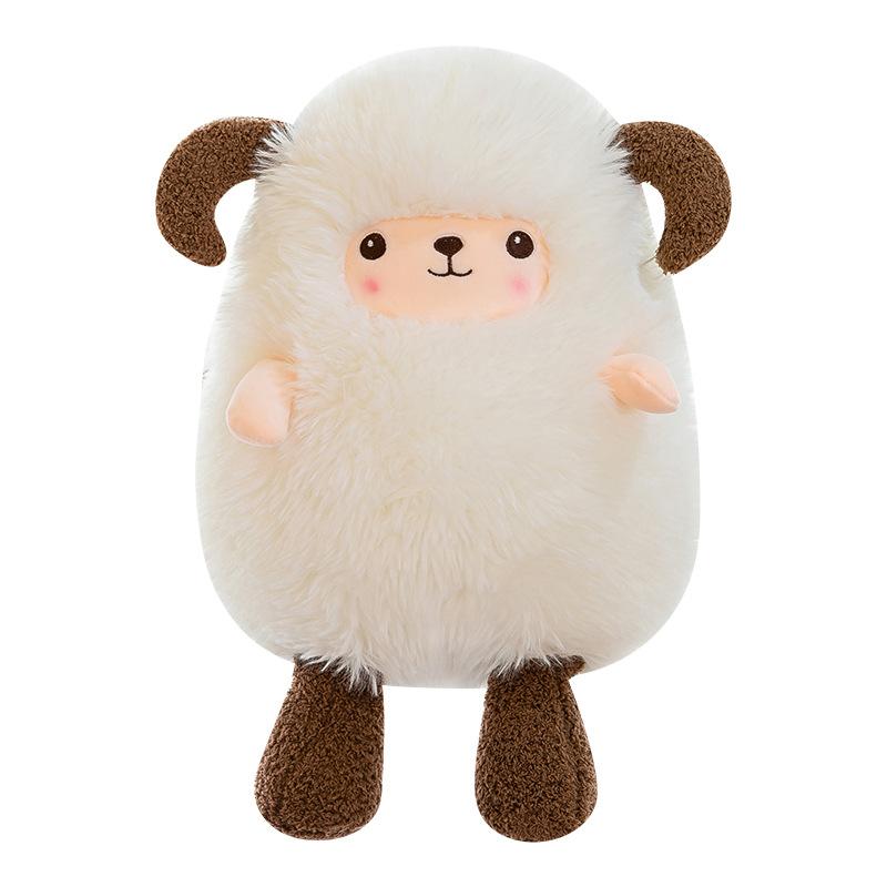 Toka Plush Toy Lamb Doll Cartoon Super Soft Doll Sleeping with Rag Doll Birthday Gift