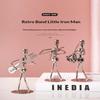 Retro Ironwork Band Ornament Metal Electroplating Mini Music Minimalist Guitar Violin Decoration Handicraft Classical Gift