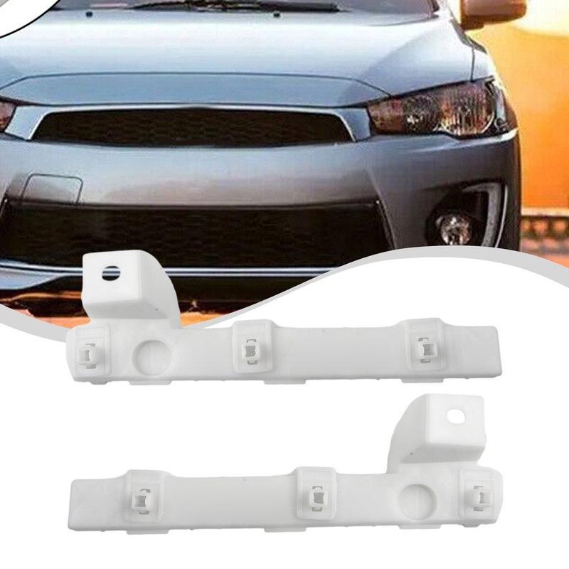 Front Bumper Bracket For Mitsubishi Lancer 2008-2017 Left Right Side ABS Plastic Replace 6400A403 6400A404 White Color Pair Set
