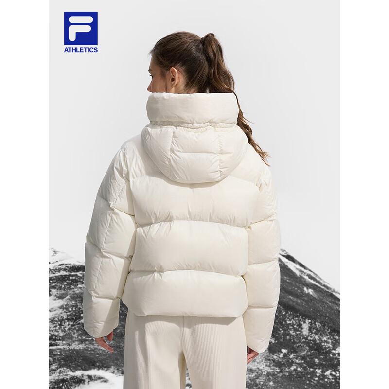 FILA Women's Hooded Loose Fit Winter Down Jacket