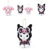 Adorable Kuromi Floral Dress Plush Hanger Sanrio New Japanese Style Collectible