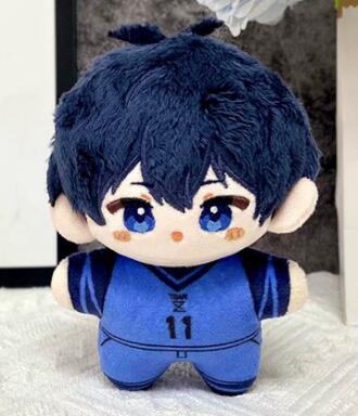 Anime Blue Lock Cosplay Michel Caesar Nagi Seishiro Mikage Reo Bachira Meguru Chigiri Hyoma Rucksack Anhänger Plüsch Schlüsselanhänger Geschenk 10cm black