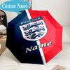 Custom Name Umbrella England Heritage Crest Umbrella 8-Frame for Travel, Camping, Casual Lightweight Portable, Essential for Family Gifts