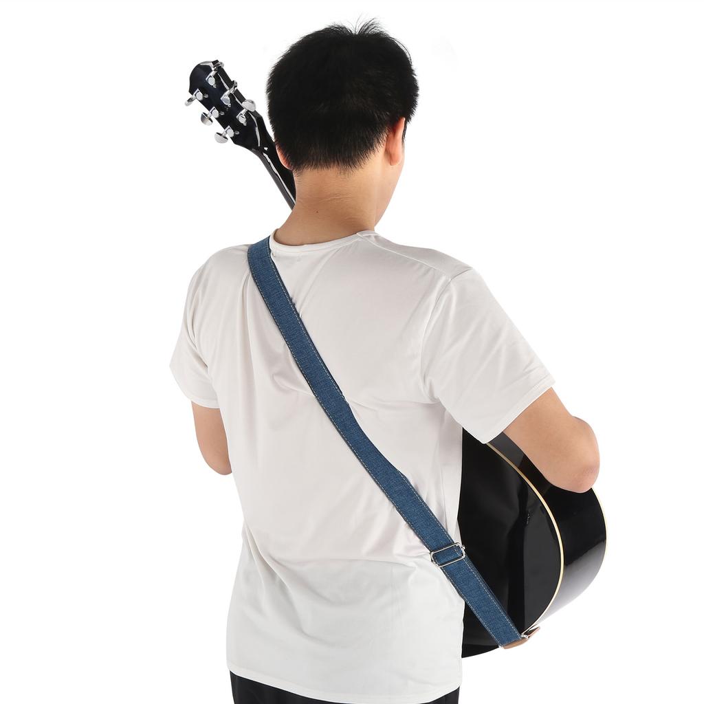 Ukulele Strap Cotton and Linen Belt with Sliding Buckle End Button Accessories