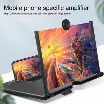 3D Handy-Bildschirmvergrößerer 10/12-Zoll Faltbarer Handy-Bildschirmverstärker Ständer Tragbarer Handyhalter Augenschutz Geschenk für Filmliebhaber