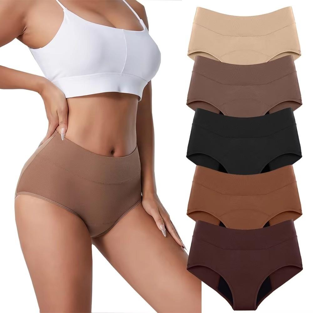 3 Layers Period Underwear High Waist Incontinence Underwear Leak Proof Panties for Women