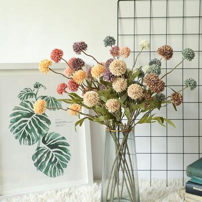 Löwenzahn-Pom-Pom-Kunstblumenzweig, Hochzeitsblumenarrangement, Zubehör, Heimbüro-Dekoration