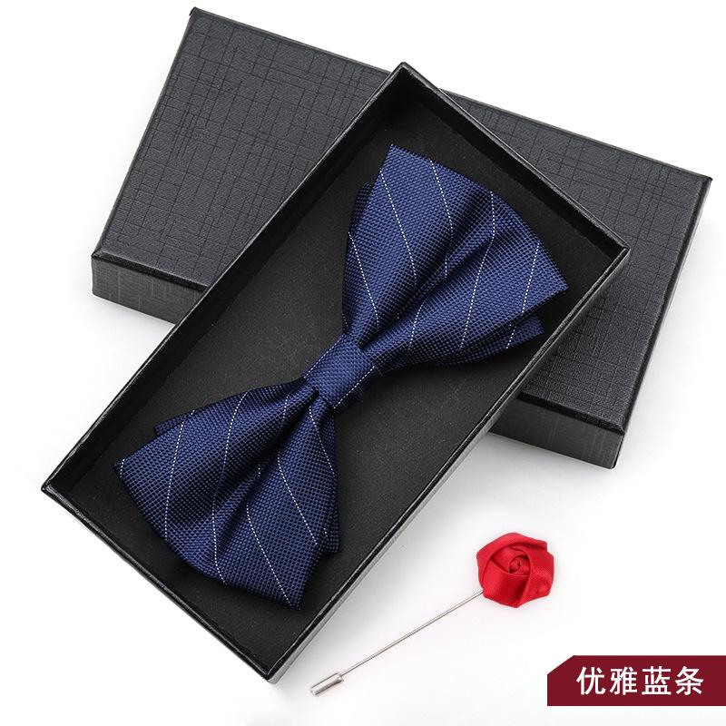 Bow Tie Men'S Wedding Groom Best Man Red Suit Shirt British Brothers Korean Bow Women'S Gift Box