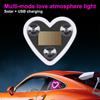 Universal Solar LED Heart Car Light 1Pc Neon Window Decoration Perfect Gift