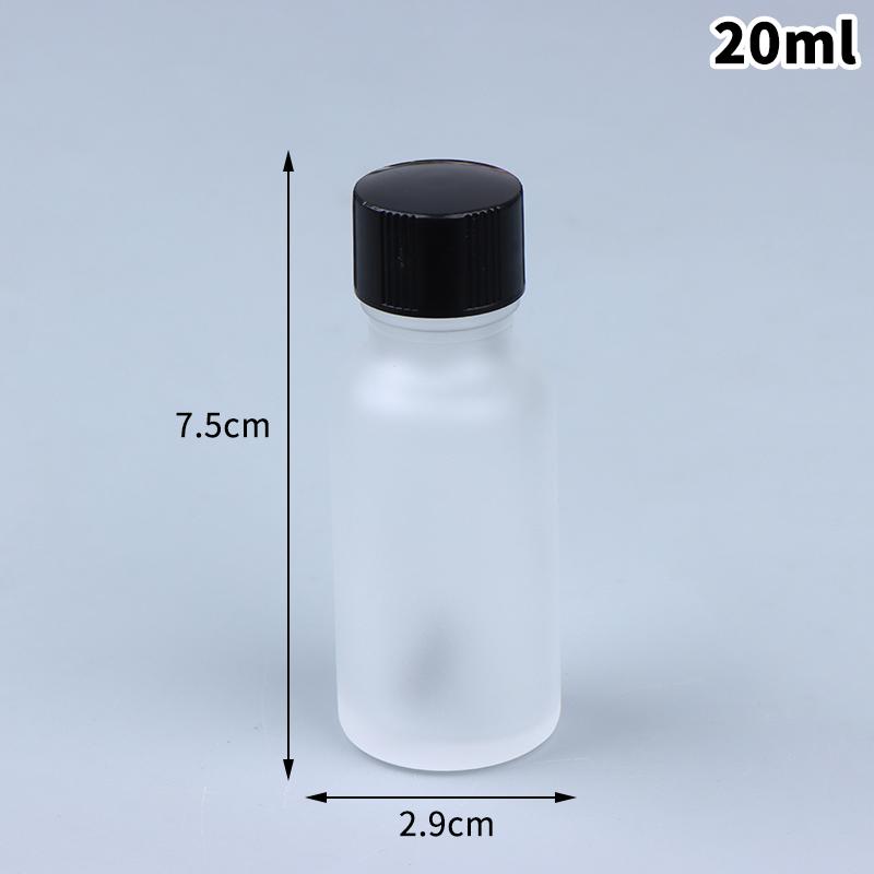 Transparent Glass Nail Polish Bottles Empty Refillable with Brush for Essential Oils and Home ManicureHot Sale