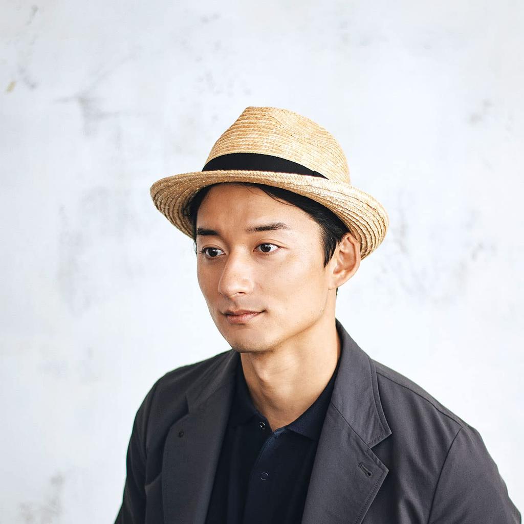Dino Straw Thick Barley Borsalino Style Hat Hat for UV Sun Day Popular Made in (Tanaka Hat) (Dino) (Straw Men, Straw, Protection, Protection,