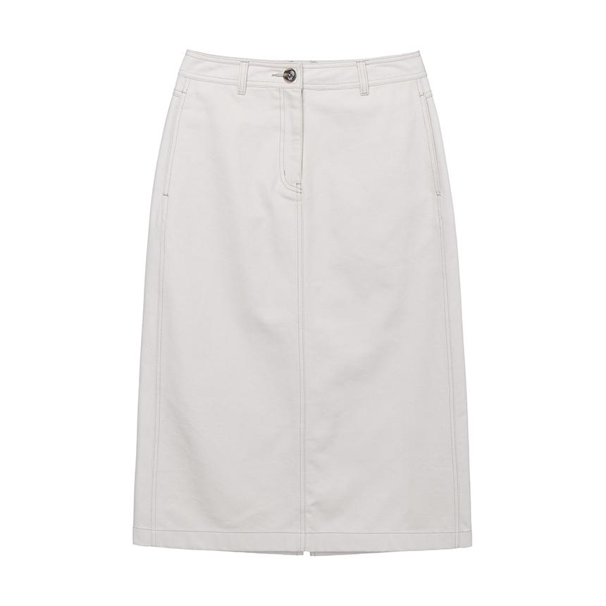 Nau W Soft Twill Skirt Light Beige